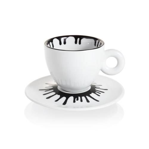 illy Art Collection Ai Weiwei - 4 Cappuccino Cups & Saucers 